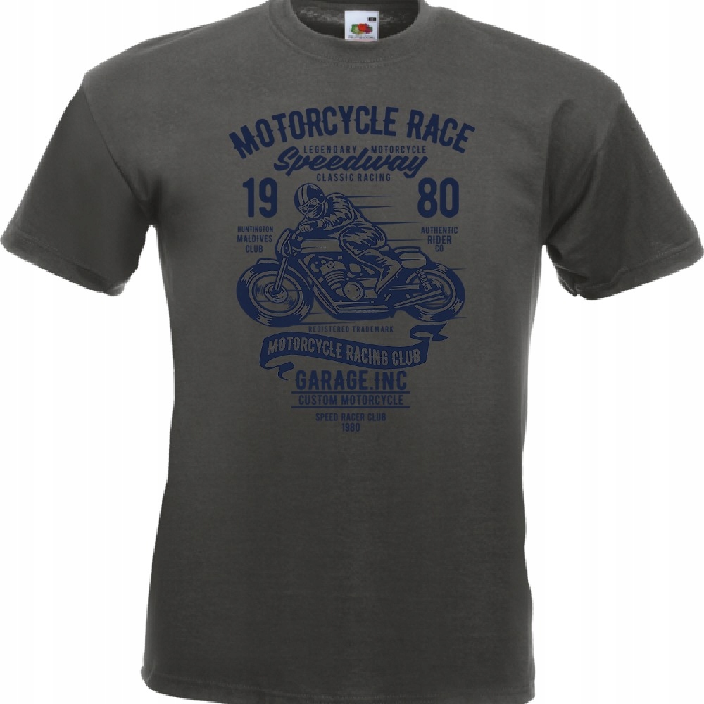 Koszulka motocykl motor motocyklista kask S grafit