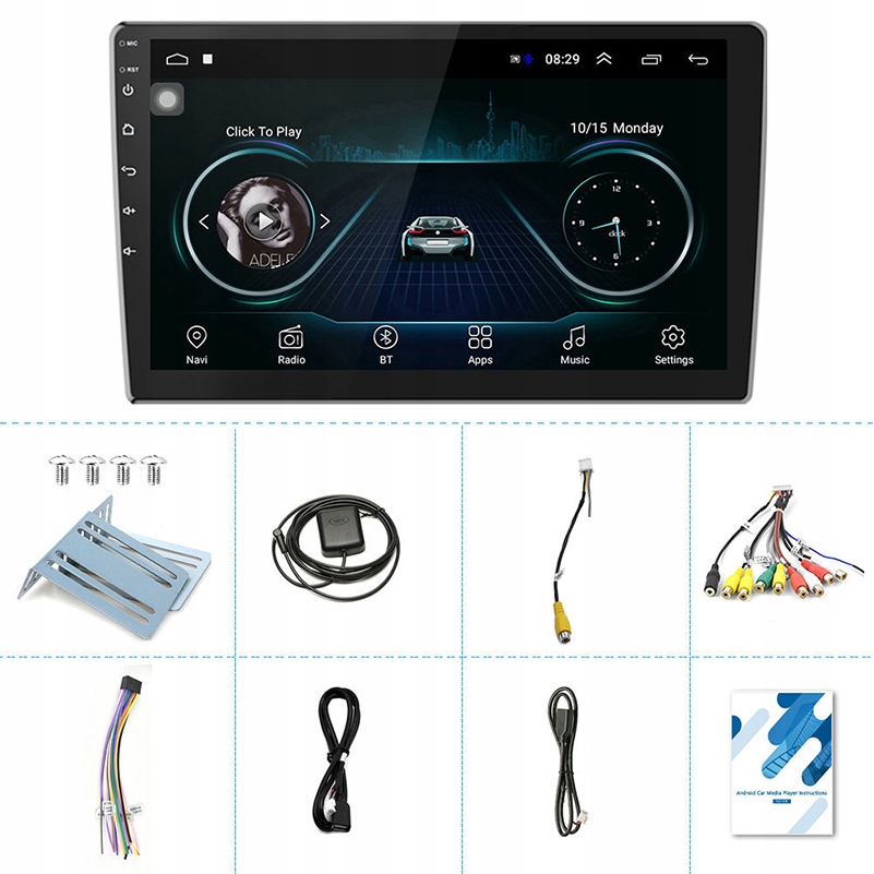 Radio samochodowe 2-Din Android 1+16G GPS WIFI Bluetooth