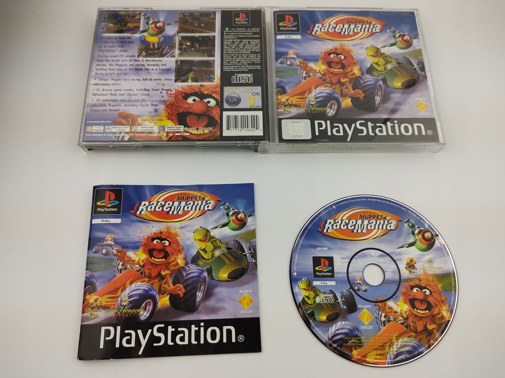 Gra na PlayStation muppet racemania