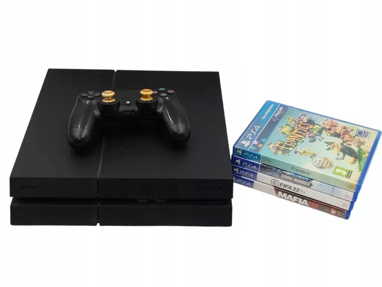KONSOLA PS4 PLAYSTATION 4 FAT CUH-1216B 1TB   PAD   4X GRA ...