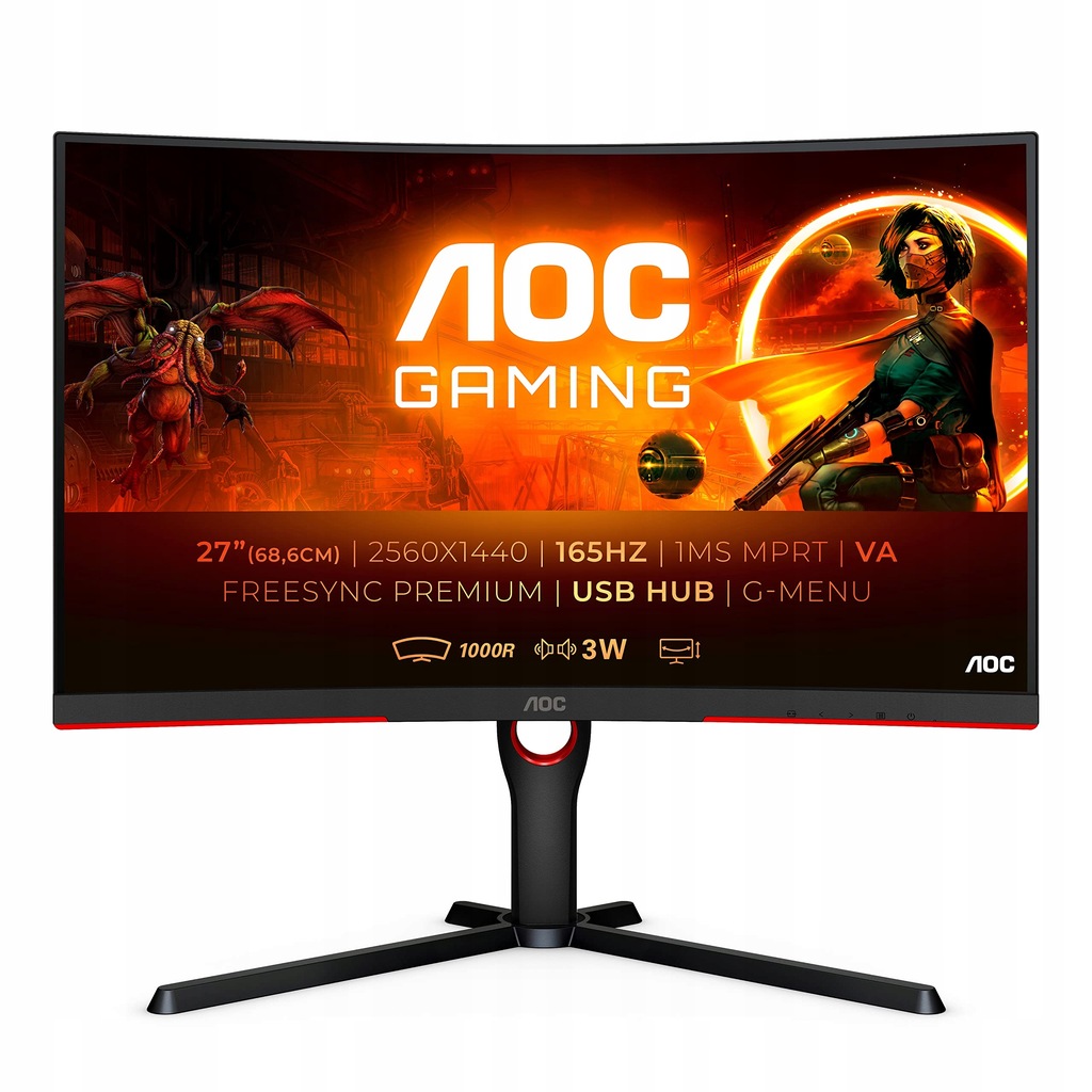 AOC Gaming C32G3AE 32-calowy zakrzywiony monito