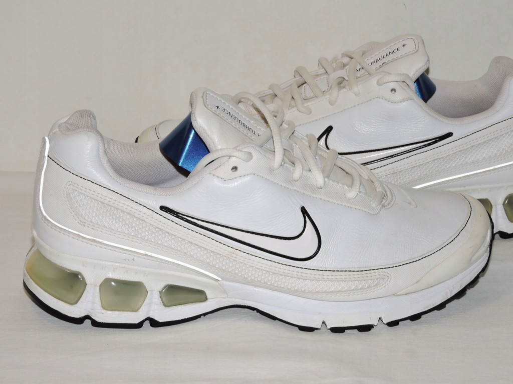 NIKE AIR MAX TURBULENCE PLUS SL BIAŁE SKÓRA r.44 - 9499552760 - oficjalne  archiwum Allegro