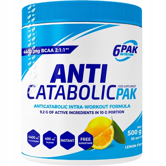 6PAK ANTYKATABOLIK 500G AMINO BCAA GLUTAMINA WIT C