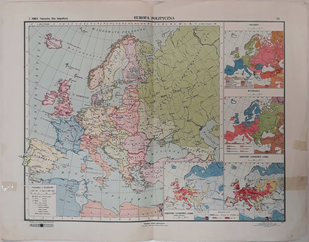 E. Romer, Atlas Europa Polityczna