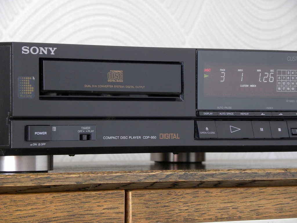 SONY CDP-950 – klasyczny odtwarzacz CD/CD-R - 10716388535