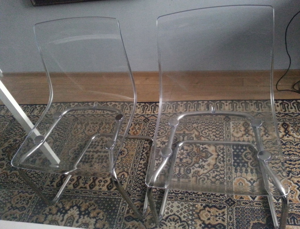 Купить Прозрачный СТУЛ Tobias ИКЕА хром, набор из 2 шт.: отзывы, фото и ...