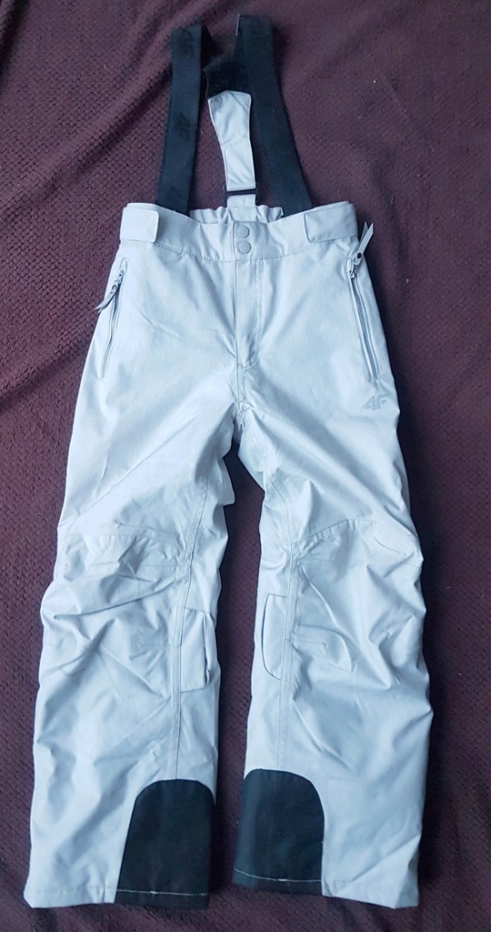 4F SPODNIE NARCIARSKIE JSPDN301 - SZARE 146cm