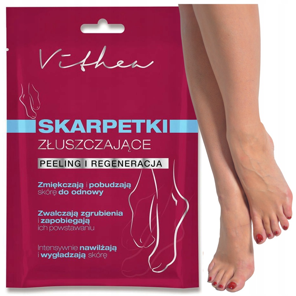 Vithea Skarpetki Złuszczające do stóp Peeling regeneracja