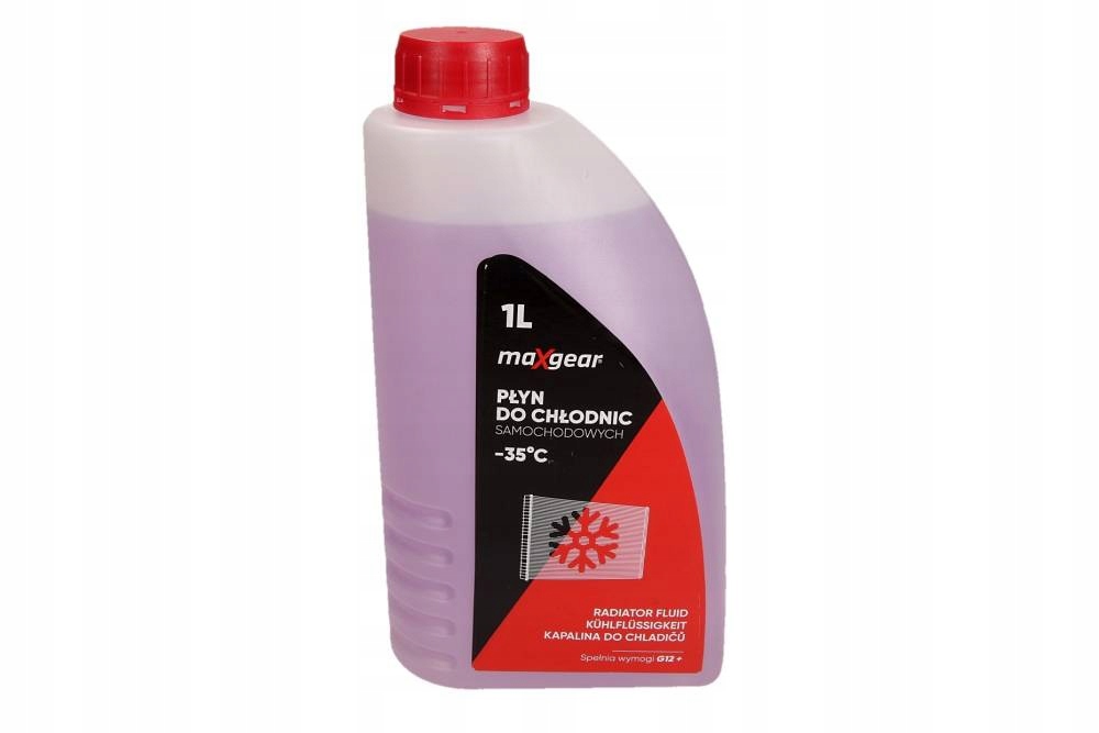 MAXGEAR PŁYN DO CHŁODNIC 1L -35°C (FIOLETOWY) G12+ NA DODATKACH BASF
