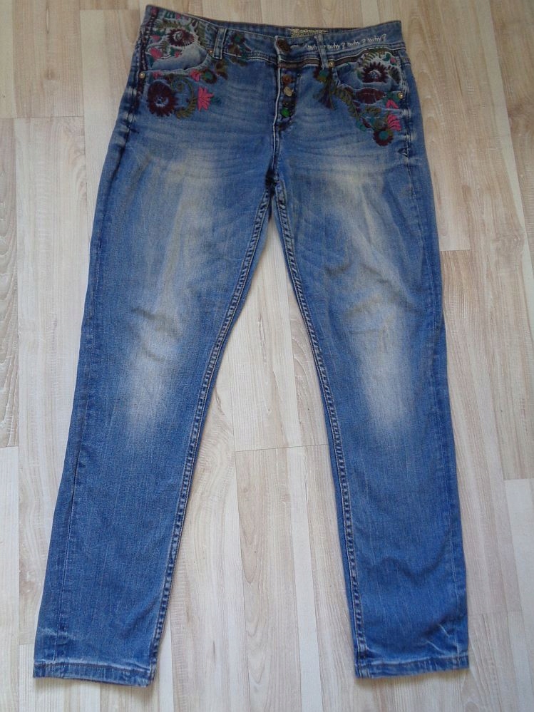 DESIGUAL* super hafty jeansy W:28