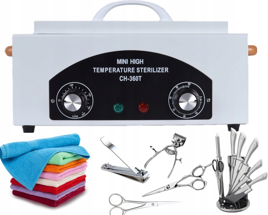 Sterylizator Gorącym Powietrzem 220°C 300W do Narzędzi Kosmetycznych