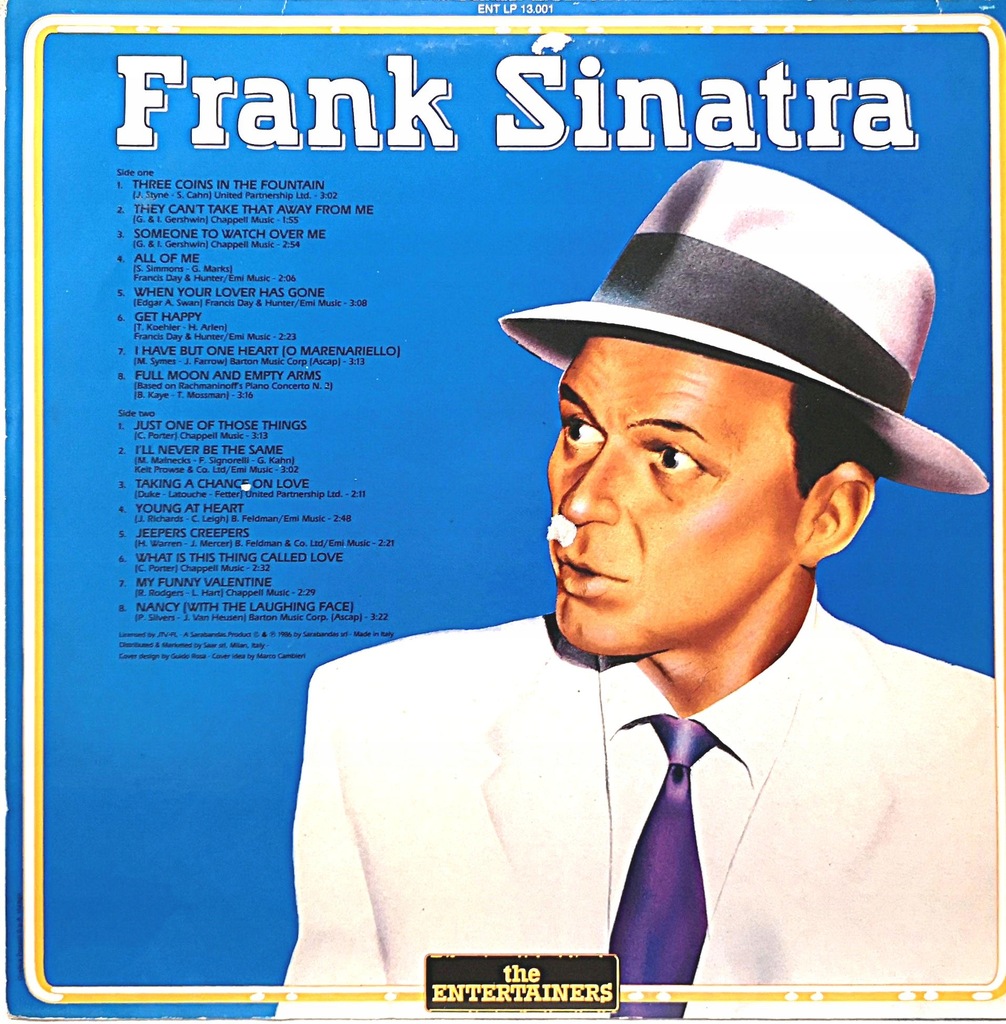Купить Фрэнк Синатра Фрэнк Синатра LP ENTLP13001 VG: отзывы, фото и ...