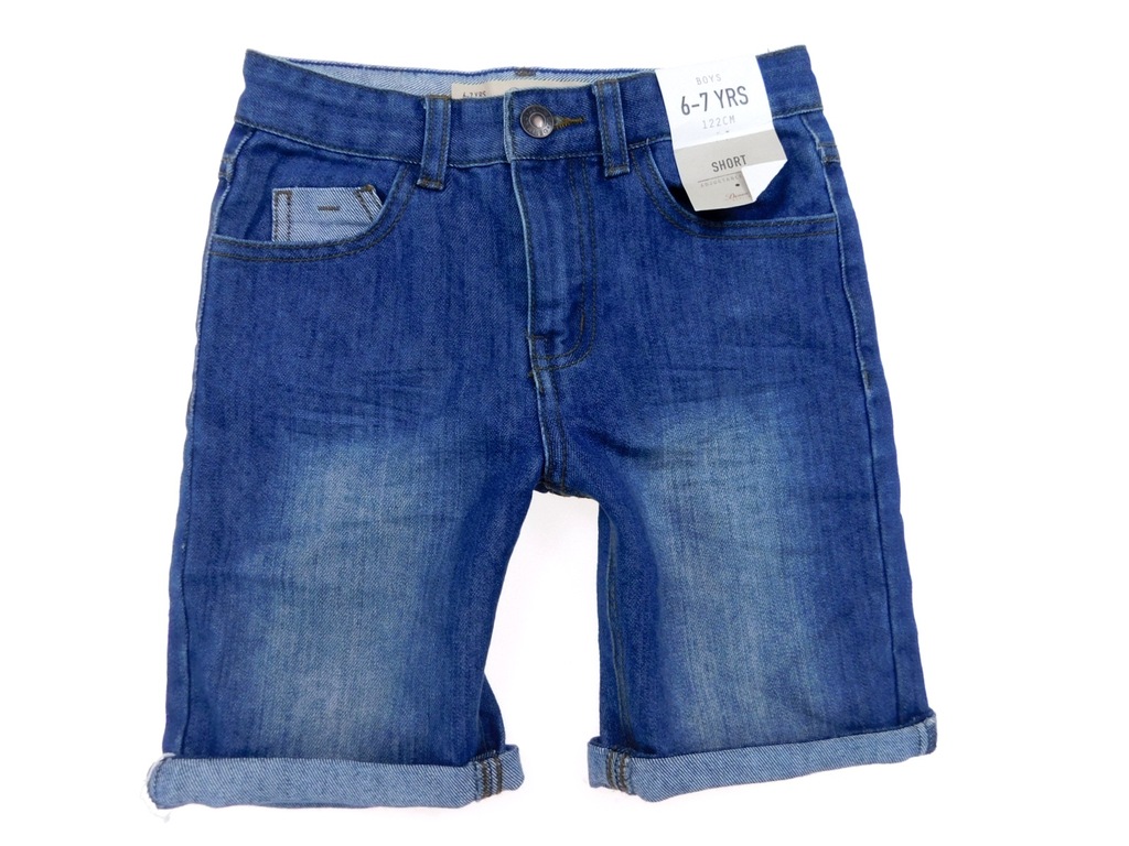 denim nowe spodenki jeans regulacja _ 6/7 116 122