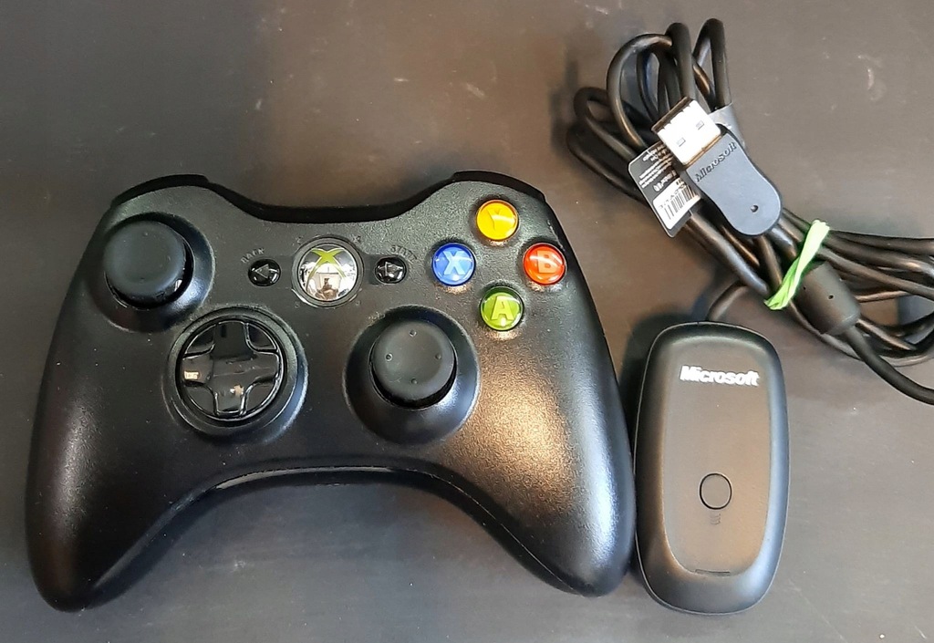 Bezprzewodowy pad do Xbox 360 + adapter PC