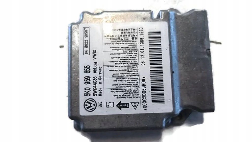 VW GOLF VI 08r MODUŁ SENSOR AIRBAG 5K0959655