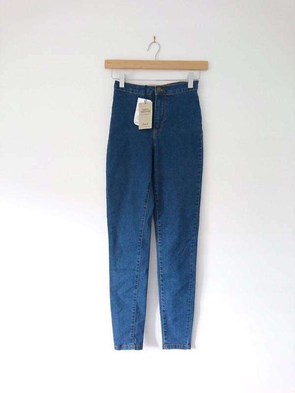Primark jeansy super skinny wysoki stan rurki M
