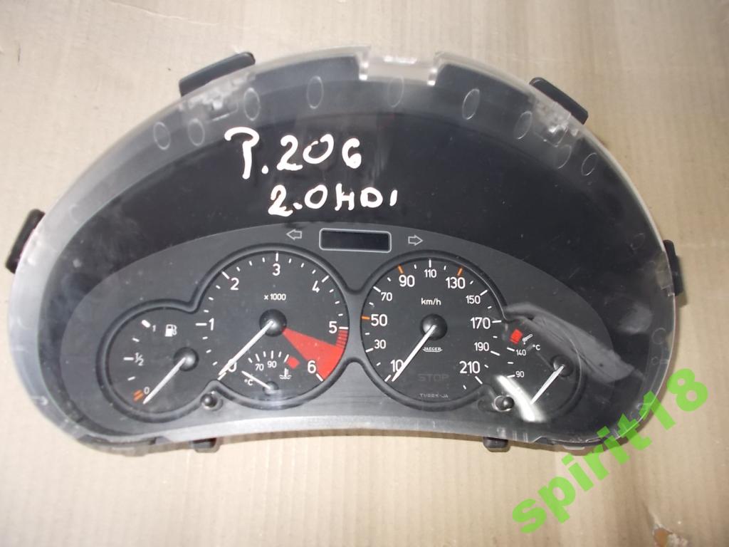 PEUGEOT 206 2.0 HDI ZEGARY LICZNIK 9648836980 7062561216