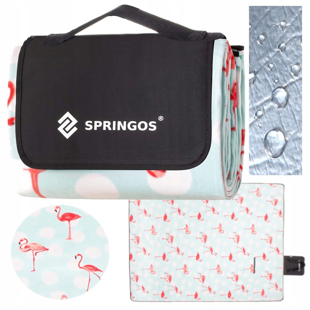 Koc plażowy 240x200 cm piknikowy Mata z izolacją