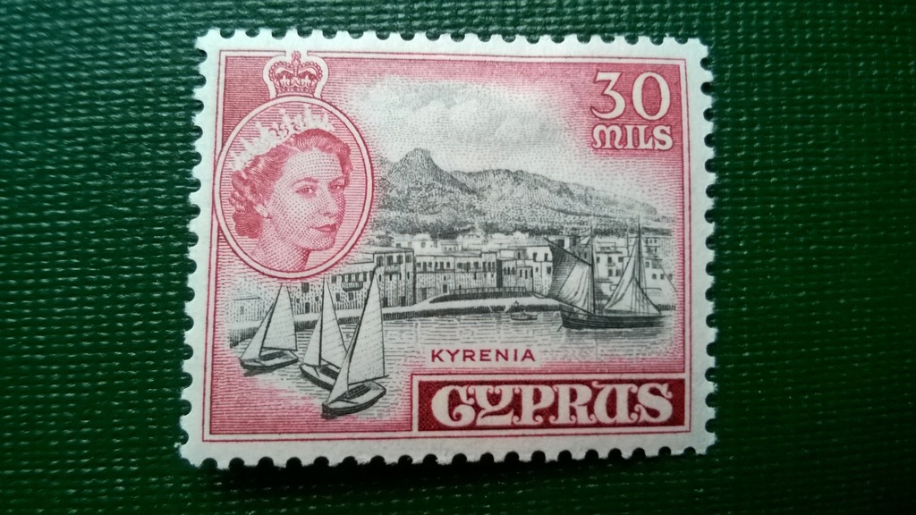 Cyprus Cypr 30m czysty (*), QEII, kolonie angielskie