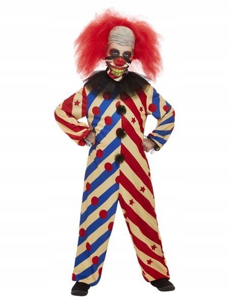 STRÓJ STRASZNEGO KLAUNA HALLOWEEN KLAUN 146