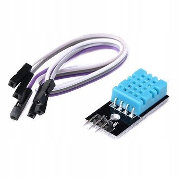 DHT11 czujnik do arduino tem wilg moduł kable