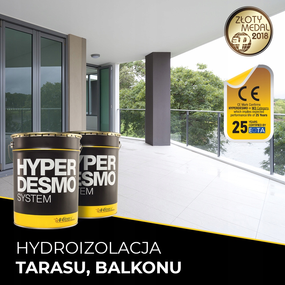 PŁYNNA MEMBRANA na BALKON - zestaw Hyperdesmo