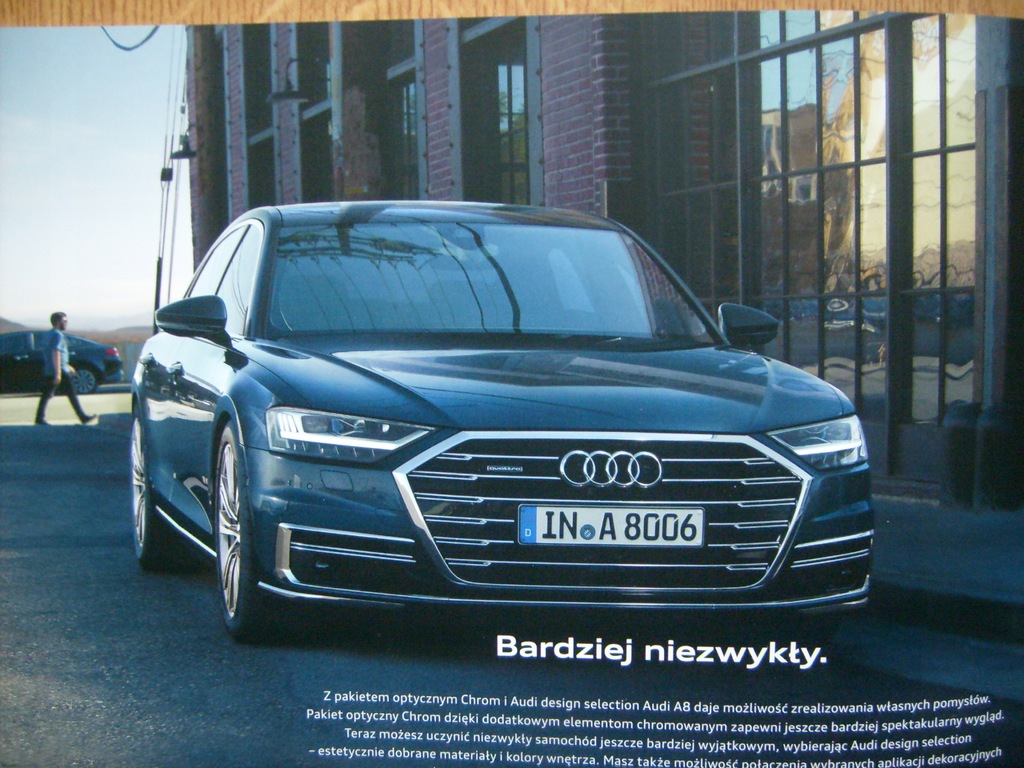 AUDI A8 2017 BARDZO OBSZERNY 64 strony PL BDB