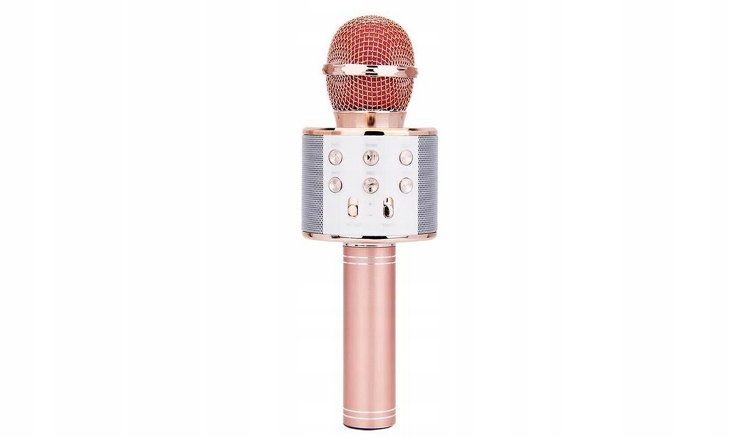 Bezprzewodowy mikrofon karaoke Bluetooth ROSE GOLD