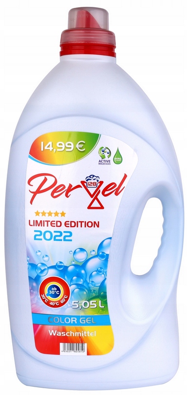 ŻEL DO PRANIA KOLORU COLOR Pergel 5,05l 126 PRAŃ WYDAJNY GĘSTY NIEMIECKI