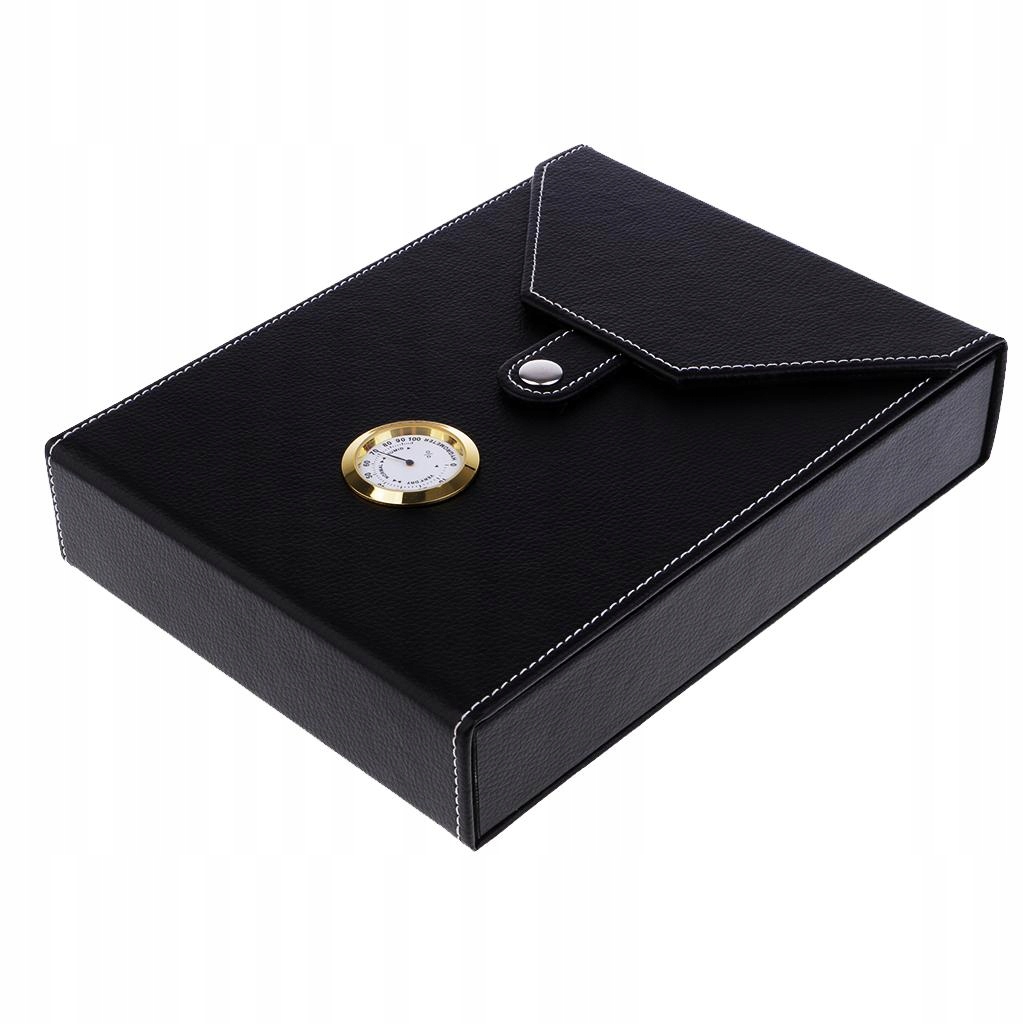 Humidor na cygara z drewna cedrowego z higrometrem 12215698746