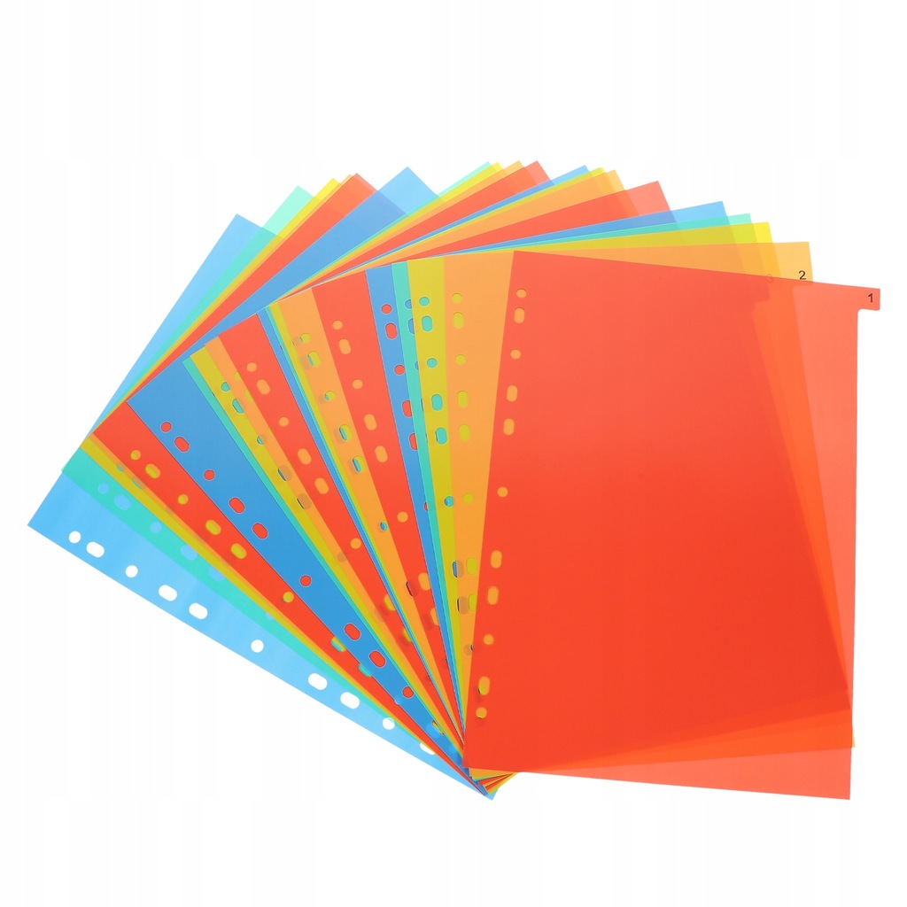 Plastic Binder Dividers Tab 20 Sheets