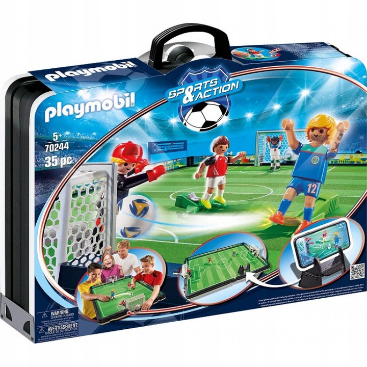 PLAYMOBIL DUŻY PRZENOŚNY STADION PIŁKARSKI 70244