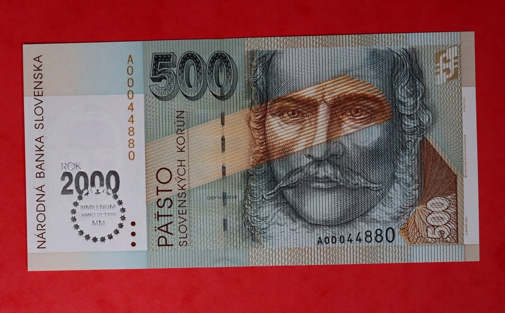 Banknot SŁOWACJA (po 1992) - 500 Koron (Bimilenium) 1993 UNC