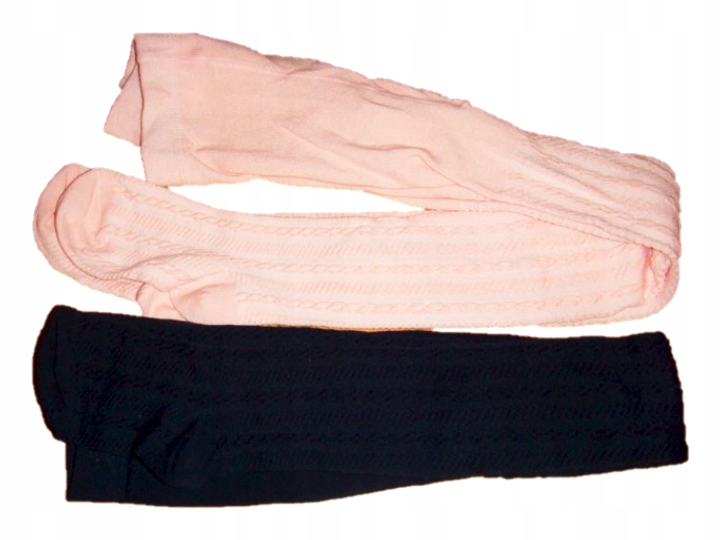 NOWE H&M 2 pac rajstopy ażurowe granatowe różowe 122/128