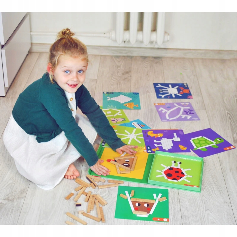 TOOKY TOY Układanka Gra Logiczna Łamigłówki Klocki Magnetyczne dla