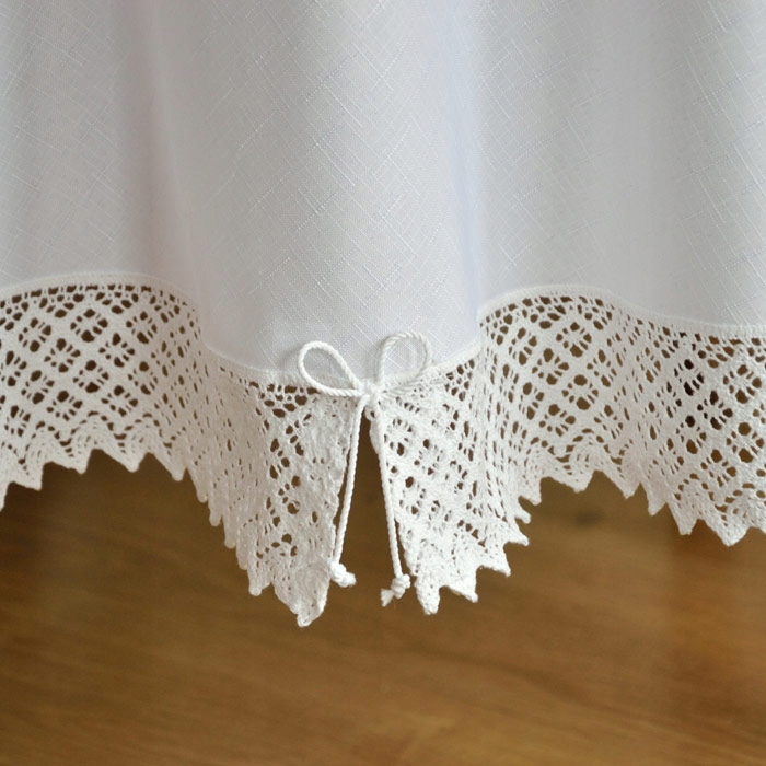 OBRUS OKRĄGŁY PLAMOODPORNY ANATOLA BIAŁY Fi.150 cm - 7826427368