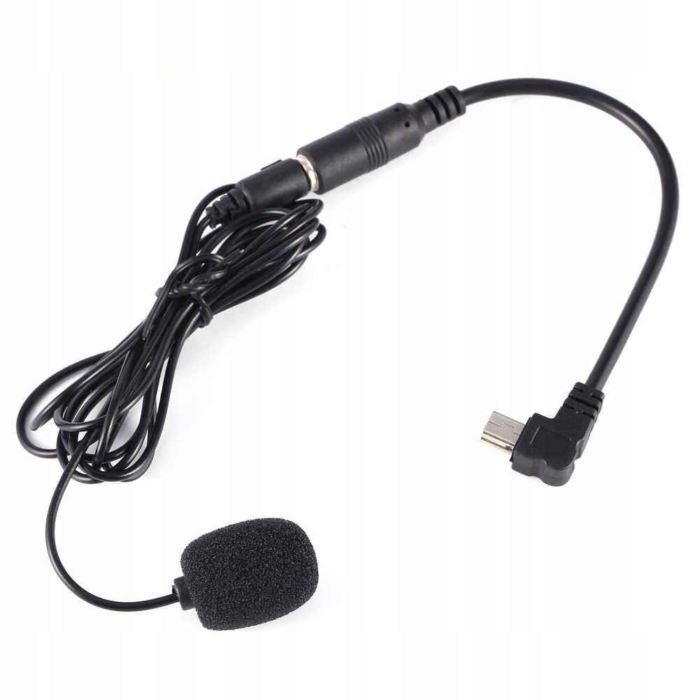 Czarny Mikrofon Zewnętrzny 3,5 Mm Clip On Mic +
