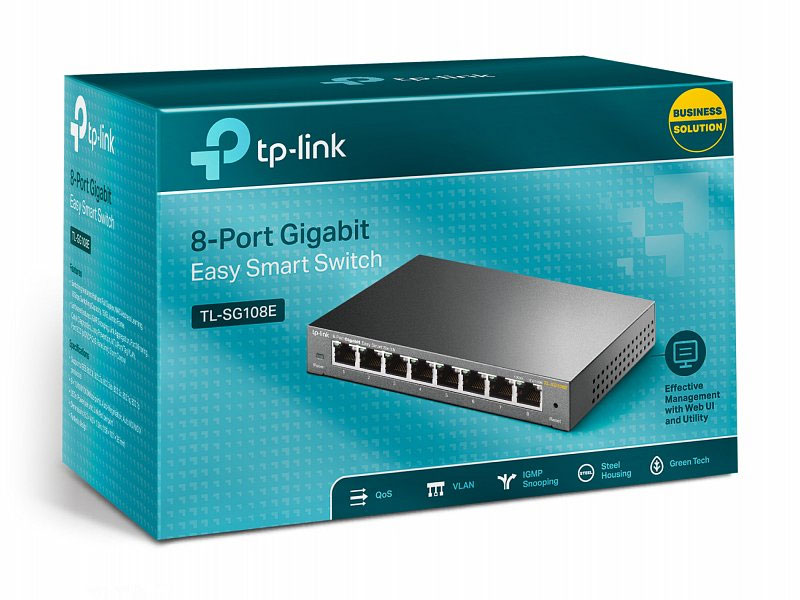 Купить Управляемый коммутатор TP-Link TL-SG108E с 8-гигабитным портом: отзывы, фото, характеристики в интерне-магазине Aredi.ru