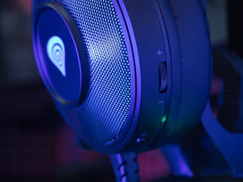 Купить Наушники Genesis Neon 600 RGB со светодиодной подсветкой и микрофоном: отзывы, фото, характеристики в интерне-магазине Aredi.ru