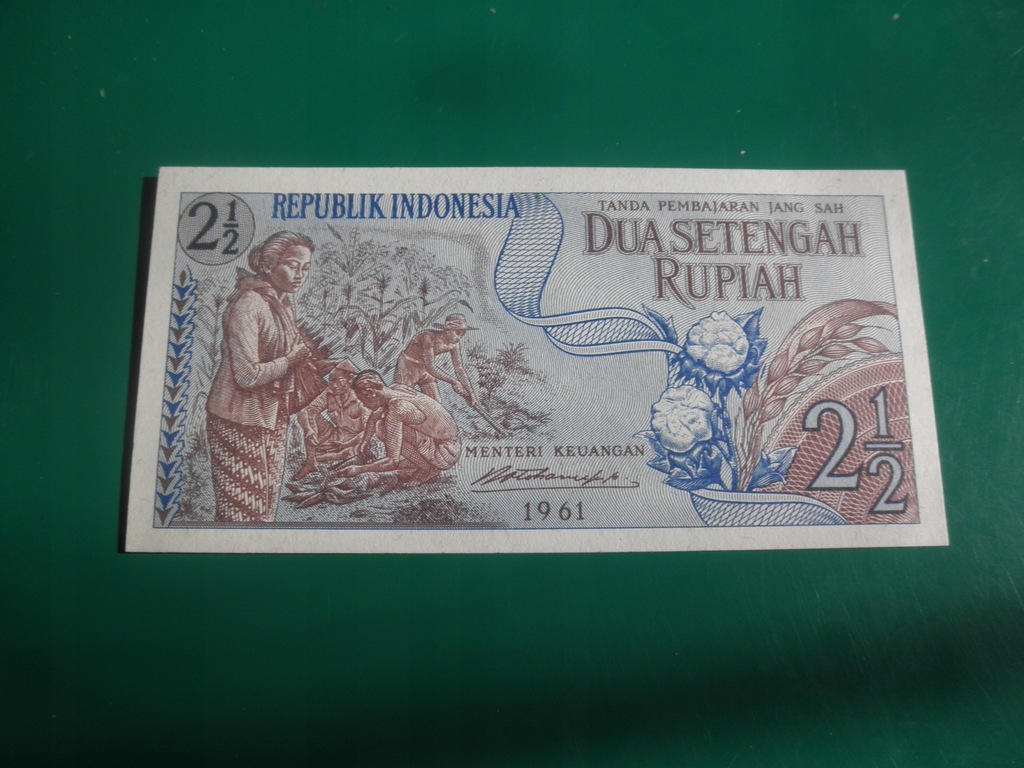 Indonesia - 2 1/2 Rupiah UNC