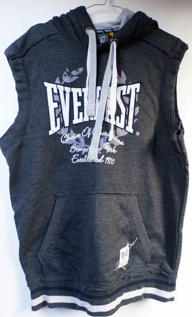 EVERLAST*Męska, szara kamizela z kapturem M