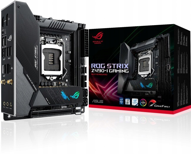 Купить Игровая материнская плата ASUS ROG Strix Z490-I: отзывы, фото и ...