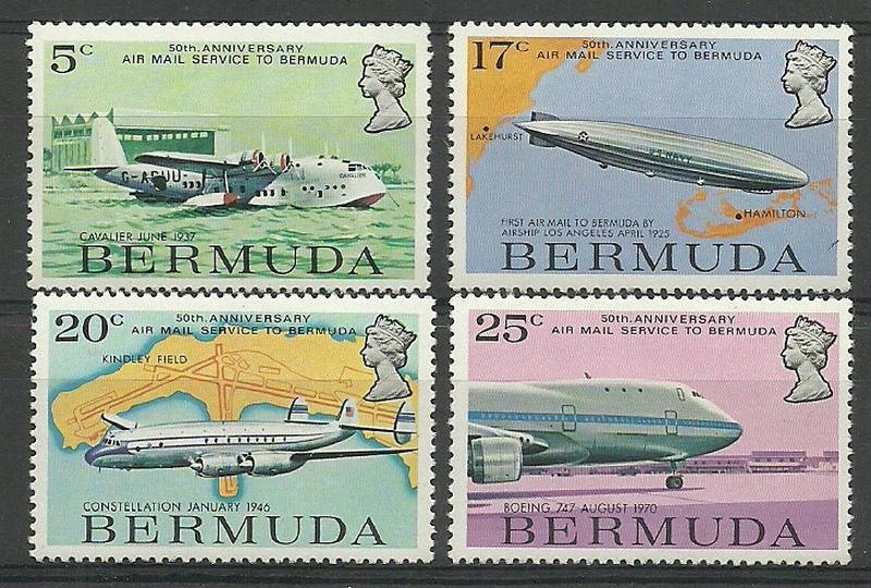 Bermudy 1975 Mi 307-310 Czyste **
