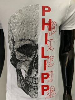 T_SHIRT PHILIPP PLEIN NO20807 PLATINIUM BIAŁA L