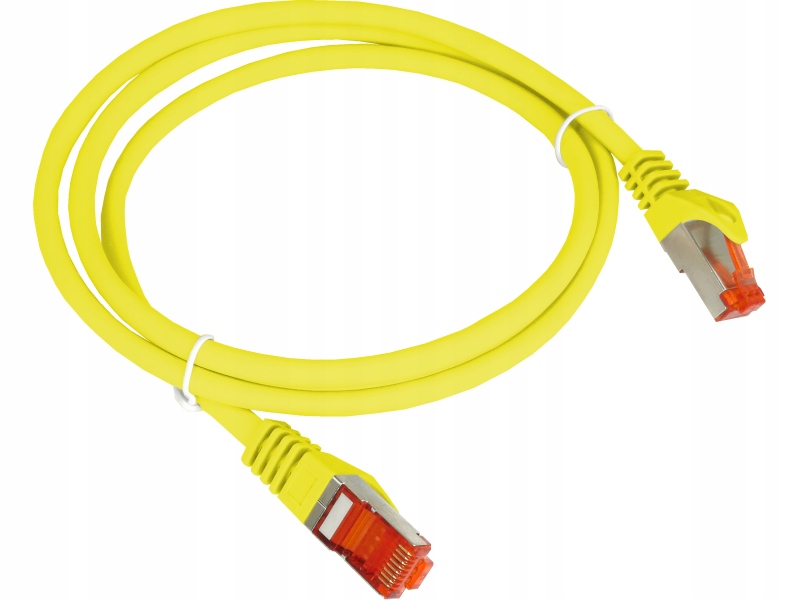 Patch-cord S/FTP kat.6A LSOH 5.0m żółty ALANTEC -