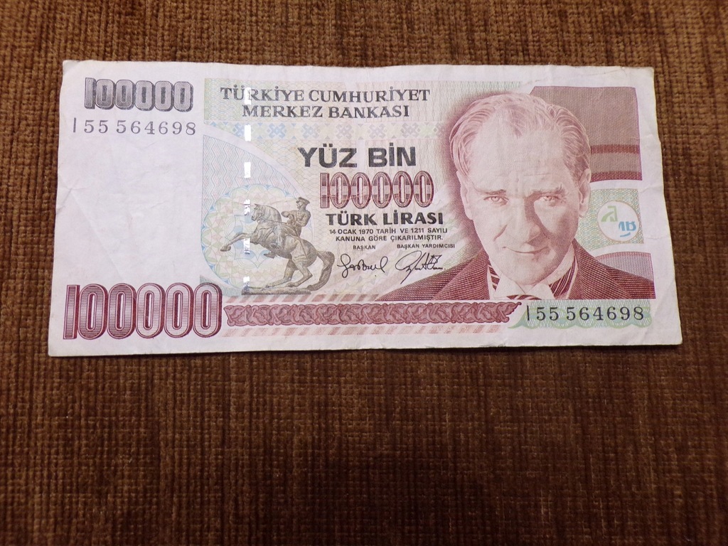 A193-TURCJA 100 000 LIRA