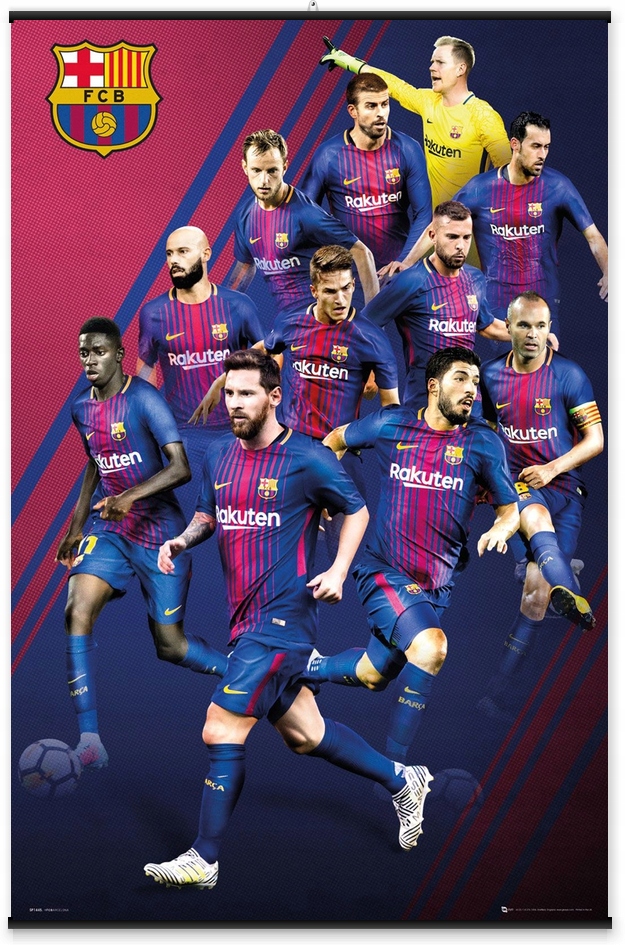 Купить Плакат команды игроков ФК Барселона 61x91,5 см: отзывы, фото, характеристики в интерне-магазине Aredi.ru