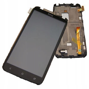 LCD WYŚWIETLACZ DIGITIZER ramka HTC ONE X S720e