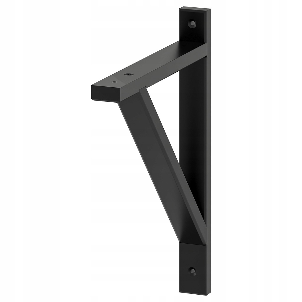 IKEA EKBY VALTER Wspornik półki CZARNY 28x31cm - 7745264704 - oficjalne