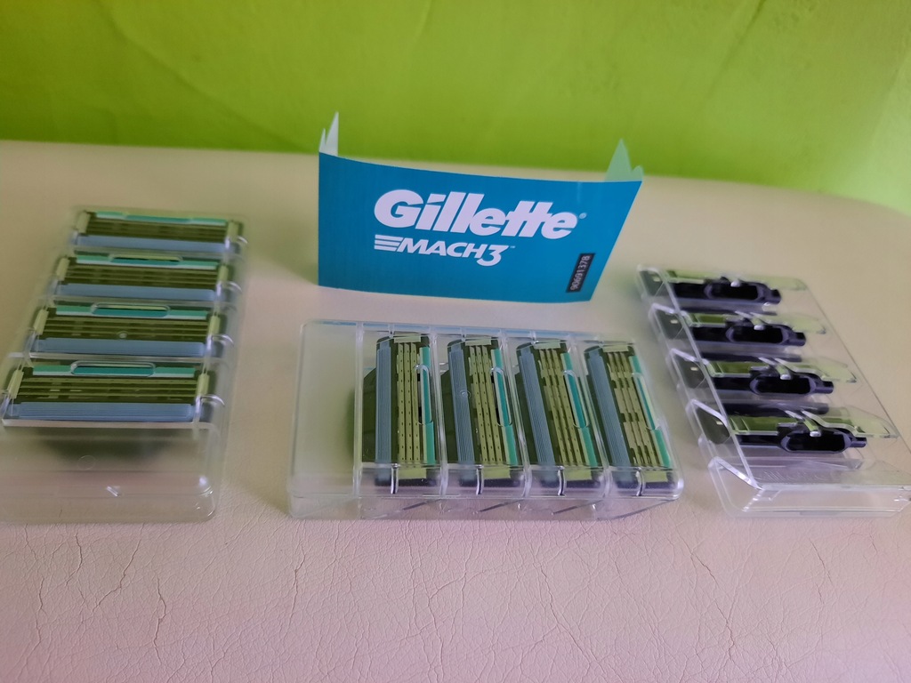 GILLETTE MACH3 KOMPLETY ORYGINALNE NOŻYKI OKAZJA